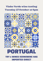Try six wines from Vinho Verde estate Quinta de Carapeços on 27 October 2026 - wines imported directly to the UK by Kernowine